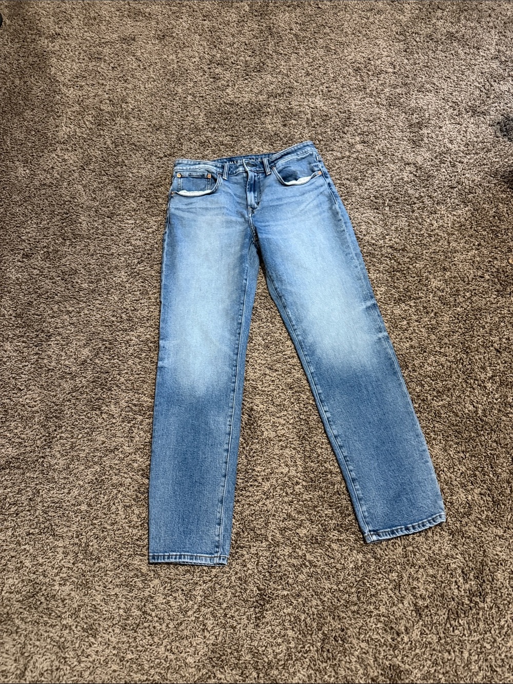 American Eagle Outfitters Light Blue Men’s Straight-Leg Jeans Airflex + 32x32